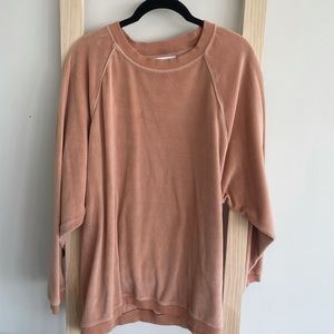 Aerie Real Obsessed Velour Crewneck